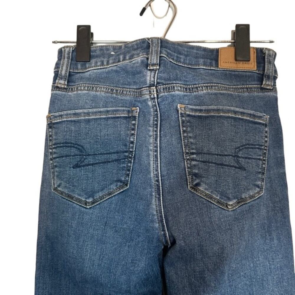 American Eagle Blue Basic Cotton Blend Skinny Ank… - image 7